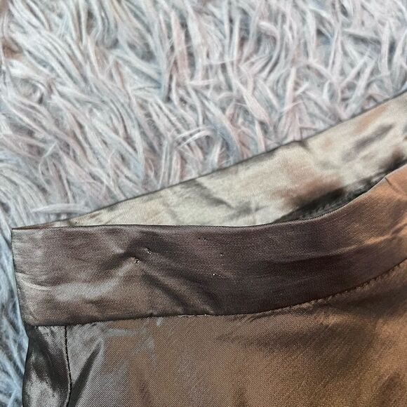 Gunne Sax for Jessica McClintock Dark Gray Metallic Maxi Skirt - Picture 3 of 8